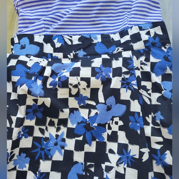 Moschino Jeans Balloon Skirt Mixed Print Dress, GUC, Size 2 - Picture 7 of 10